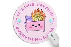 Dumpster Fire Small Mouse Pad: Fine Office Desk Essential