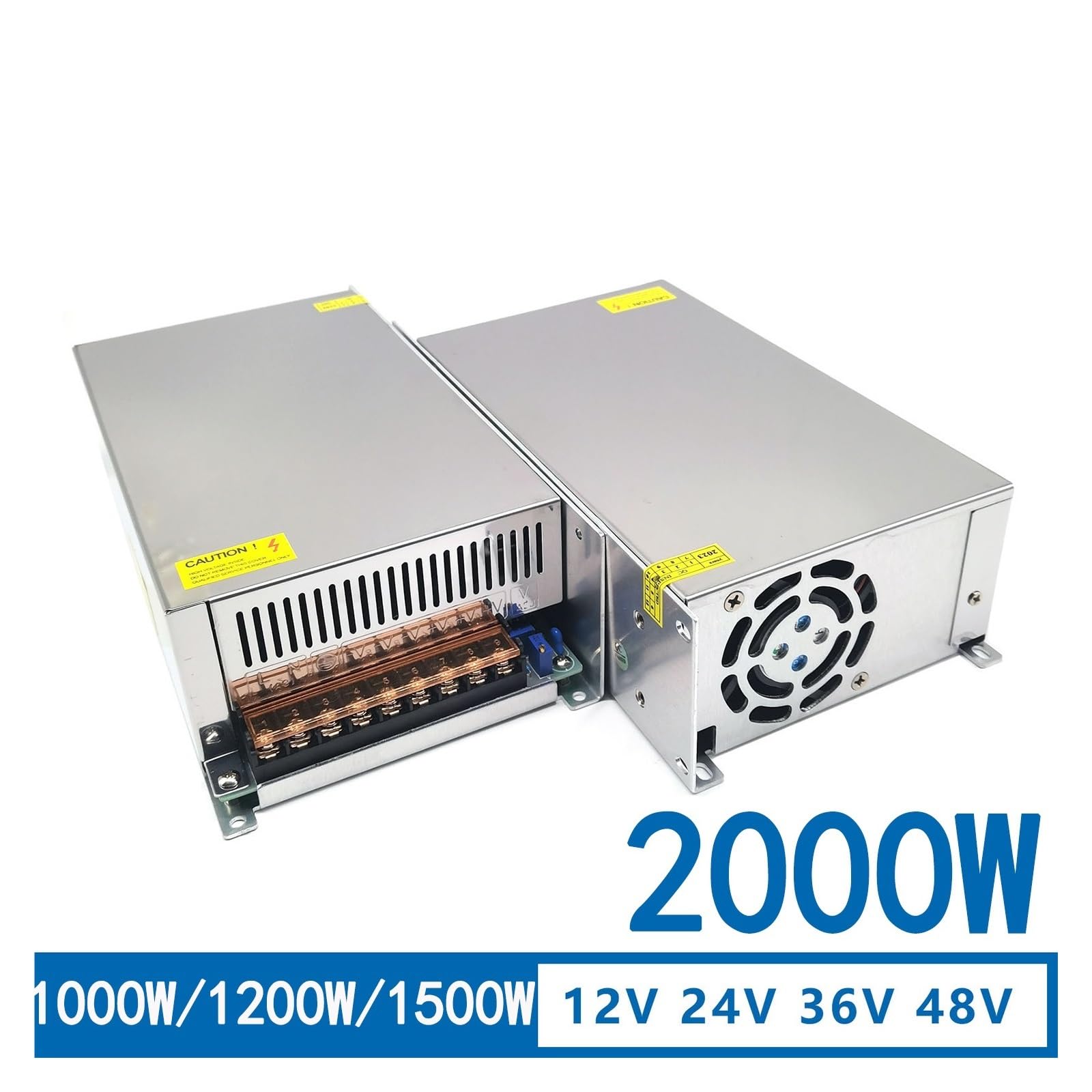 Alimentatore switching regolato ad alta potenza, 12V 24V 36V 48V 60V 72V 1000W 1200W 1500W 2000W Alimentatore switching DC Motore per Elettronica, Dispositivi di Automazione, Illum(48V-41.6A-2000W)