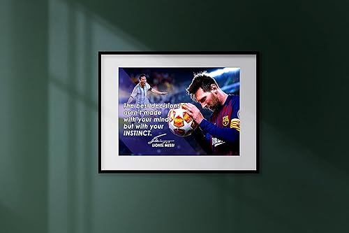 Miniatura 5 de Lionel Messi - Póster motivacional con citas inspiradoras, carteles para el aula, para hombre, fútbol, profesional, coaching, arte de pared,