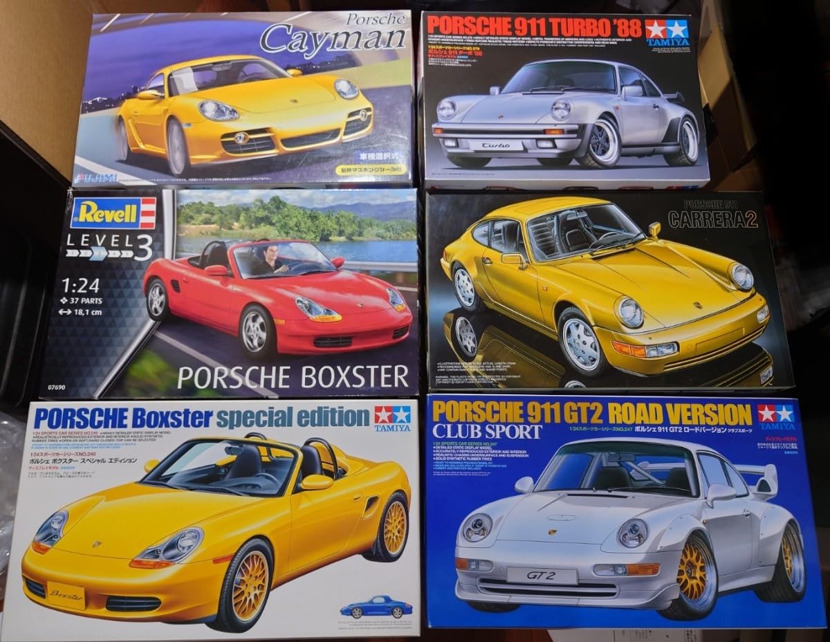 Amazon.co.jp: 1/24 ポルシェ 6台セット (ケイマン ボクスター 911 