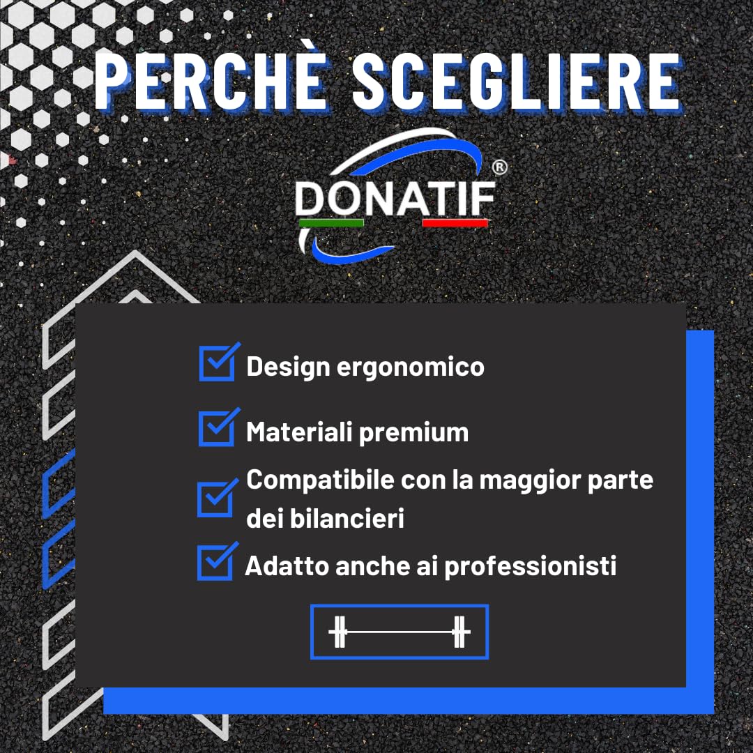 Dischi in ghisa per bilanciere olimpico, 2 Dischi palestra gommati tolleranza +/- 1%, Disco per bilanciere 2-25 kg