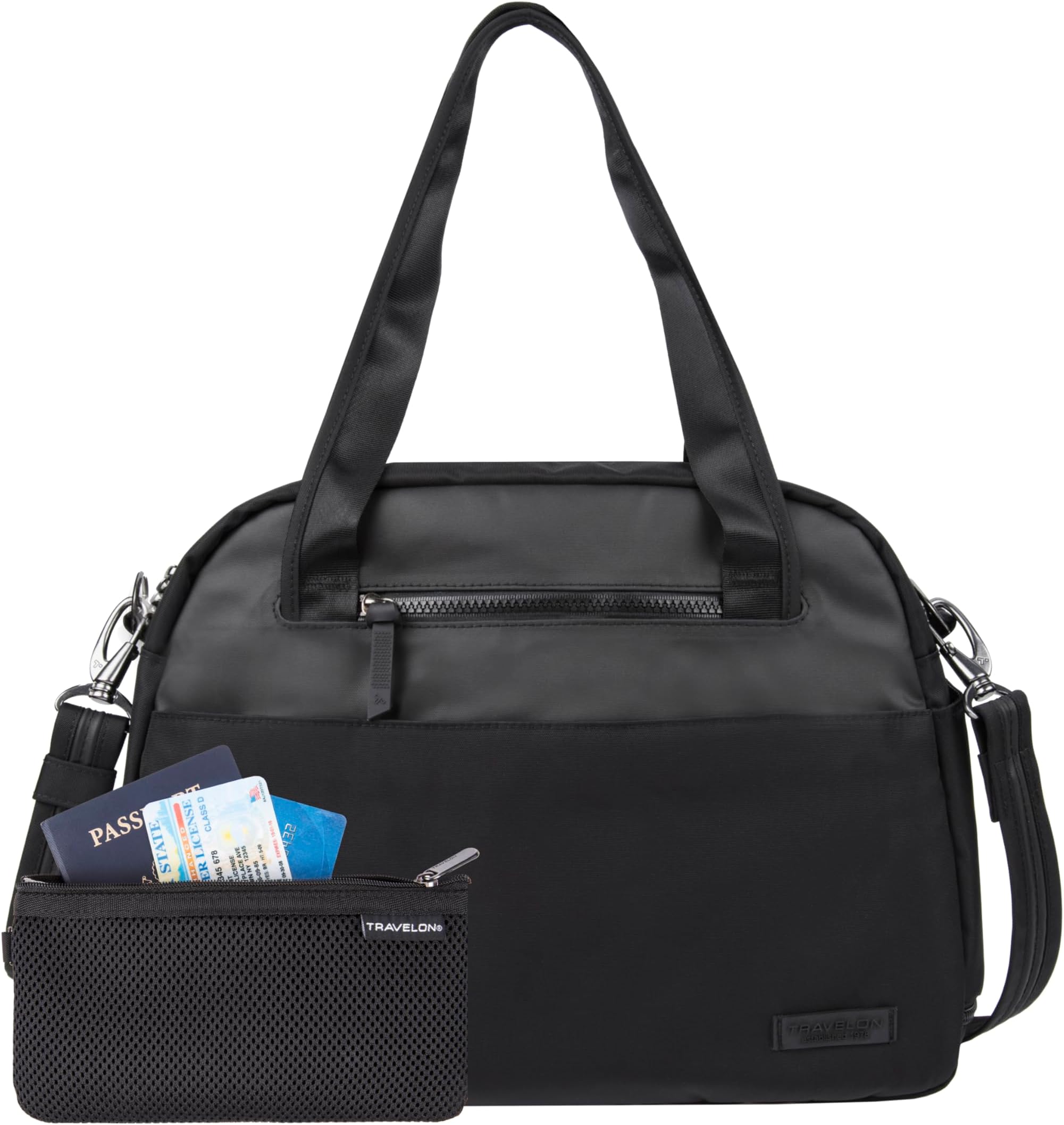 Anti-Theft Metro Carryall Tote Bag, Black, 14.5" x 11" x 4.5", Anti-theft Metro Medium Carryall Tote