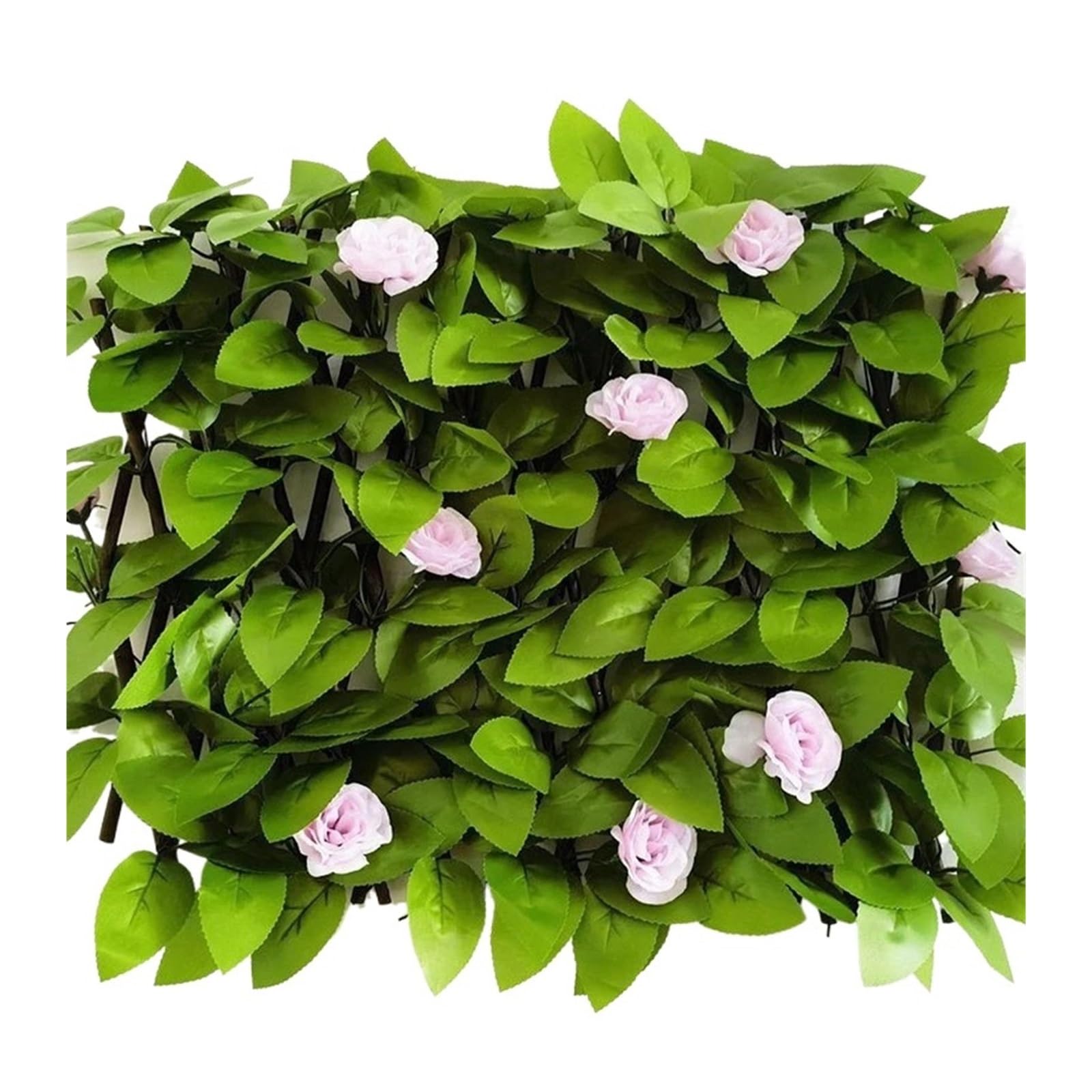 Brise vue fleurs artificielles haie synthétique clôture balcon écran confidentialité plastique