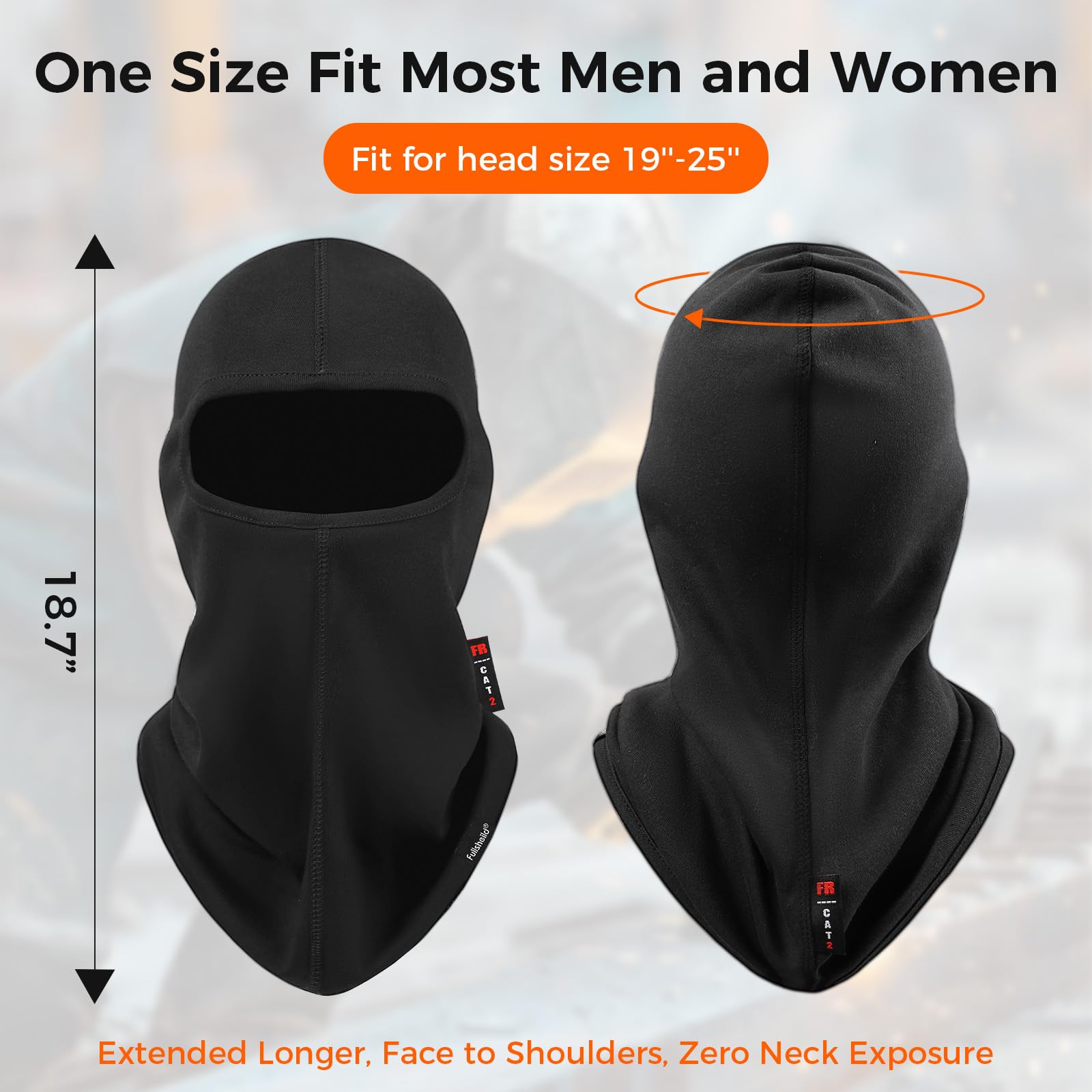 Fullsheild FR NFPA2112, odporna na ogień, kominiarka, NFPA2112, osłona do spawania, polowania, wojskowa, rozmiar uniwersalny