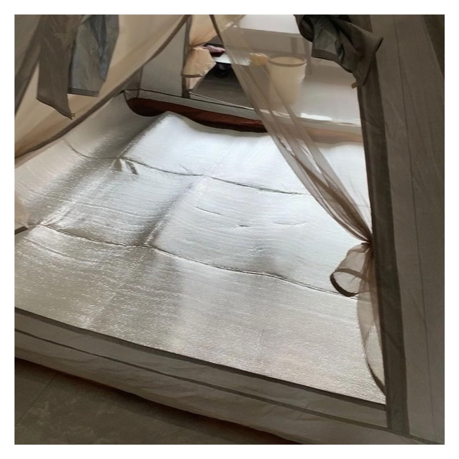 Esterilla para Tienda de campaña, Estera de Espuma EPE con Aislamiento térmico de Aluminio Plegable en Varios tamaños