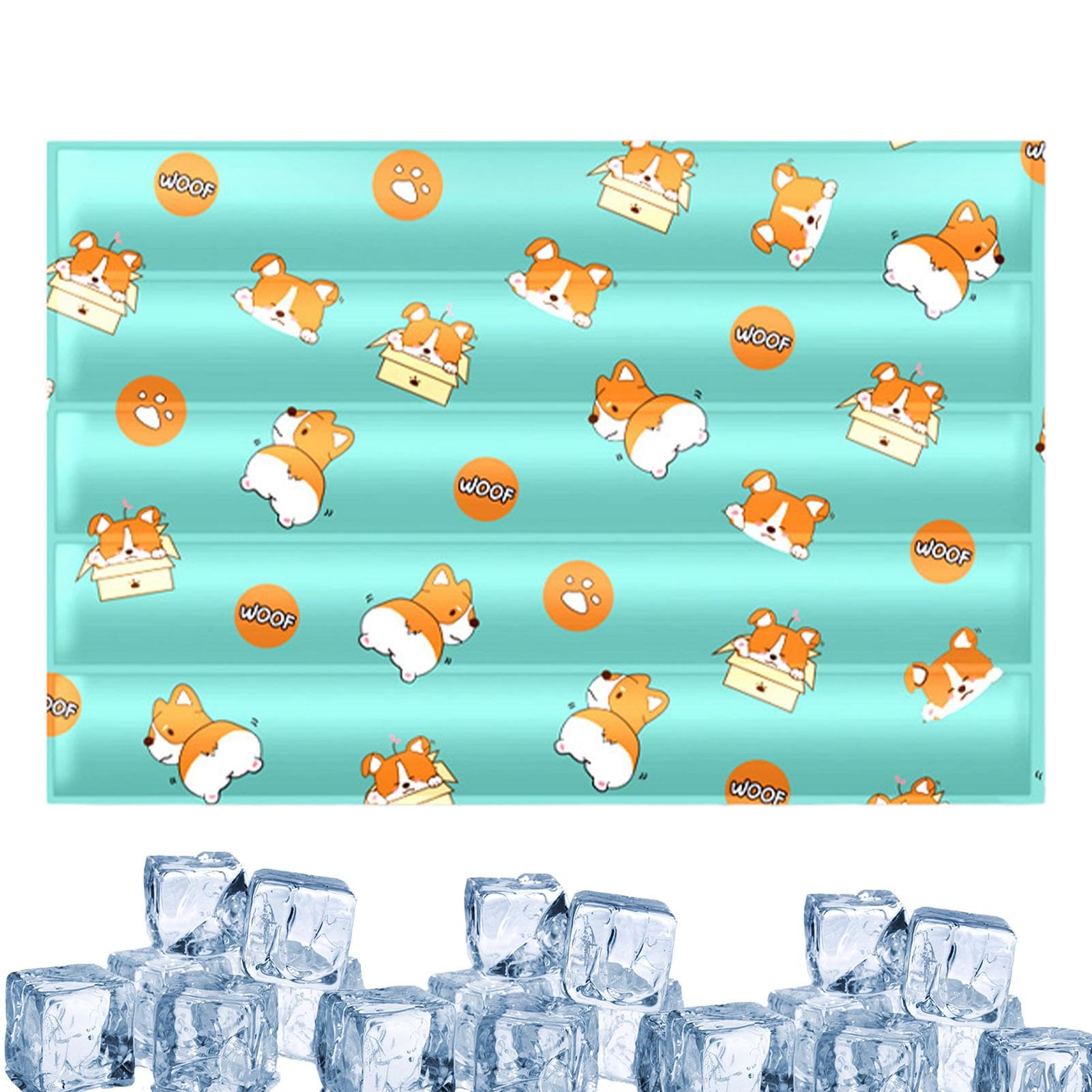 Tappetino refrigerante per cani, tappetino rinfrescante per animali domestici, tappetino estivo per il ghiaccio, cuscino rinfrescante, cuscino estivo per gatti e cani, lavabile, tappetino rinfrescante | Comodo Rinfrescante per Cuccioli Adatto A Interno Ed