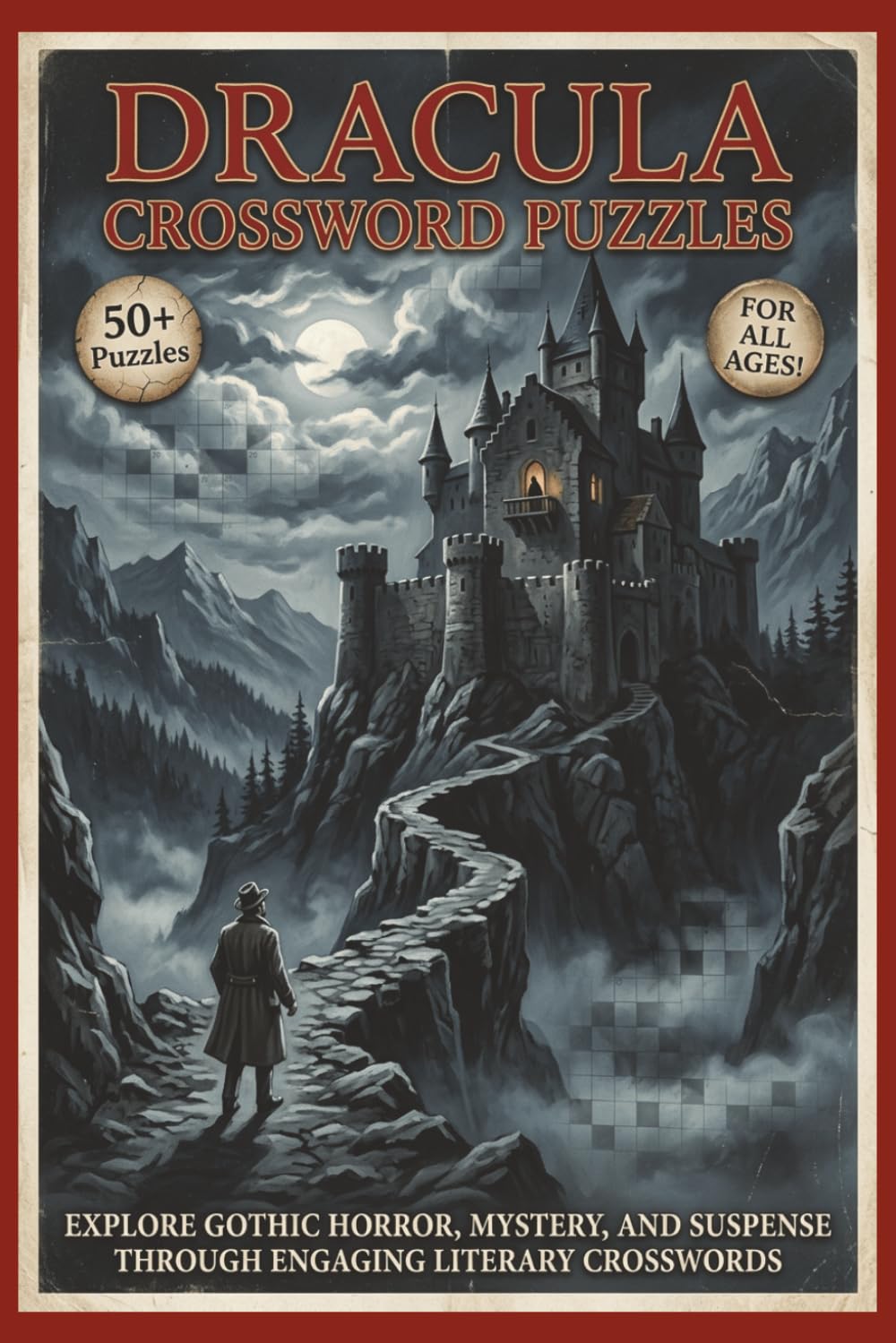 Dracula Crossword Puzzles | 50+ Puzzles | For All Ages!: Explore Gothic Horror, Mystery, and Suspense Through Engaging Literary Crosswords