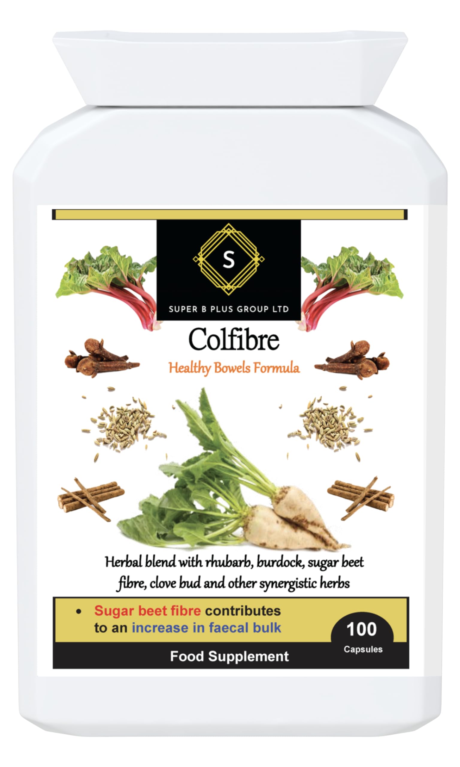 Colfibre Colon Cleanse & Detox - Supports Digestive Health, Regularity & Bloating Relief - Vegan Capsules (100 Count)