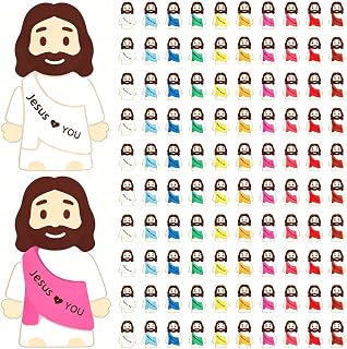 100 Pcs Jesus Love You Stickers,Jesus Love You Decals (Love100)