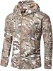 YFNT Mens Tactical Softshell Fleece Jacket Camouflage Military Hoodie Outdoor Warm Windproof Waterproof Coat Jackets Ski Jacket