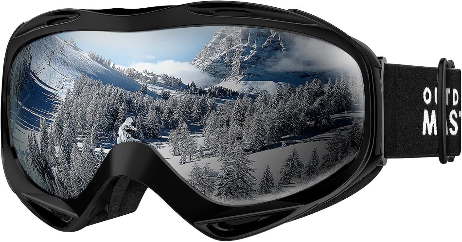 OutdoorMaster OTG Ski Goggles - Over Glasses Ski/Snowboard Goggles for Men