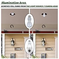 Vista 6 de Extensor de Enchufe de Luz, Adaptador de Extensión de Enchufe de Porcelana, Adaptador Extensor de Enchufe de Bombilla de Rosca Media Estándar E26 a