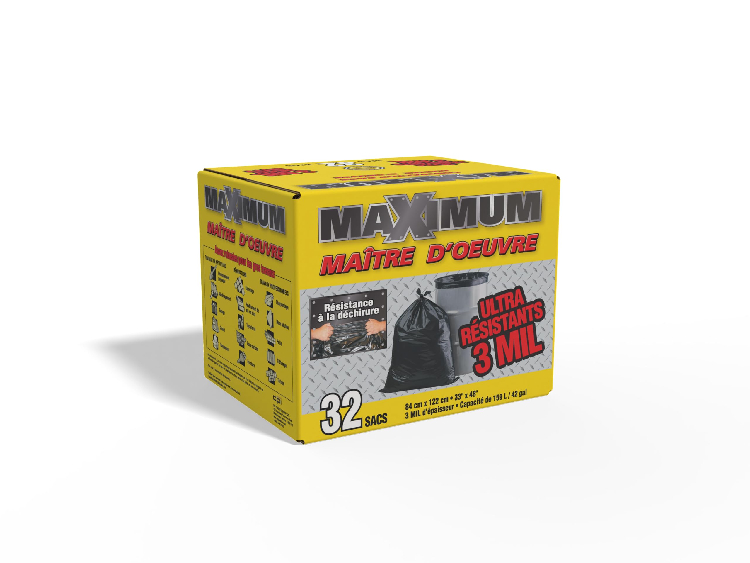 Primrose Plastics 19010 7bushel 3m Contractor Bag