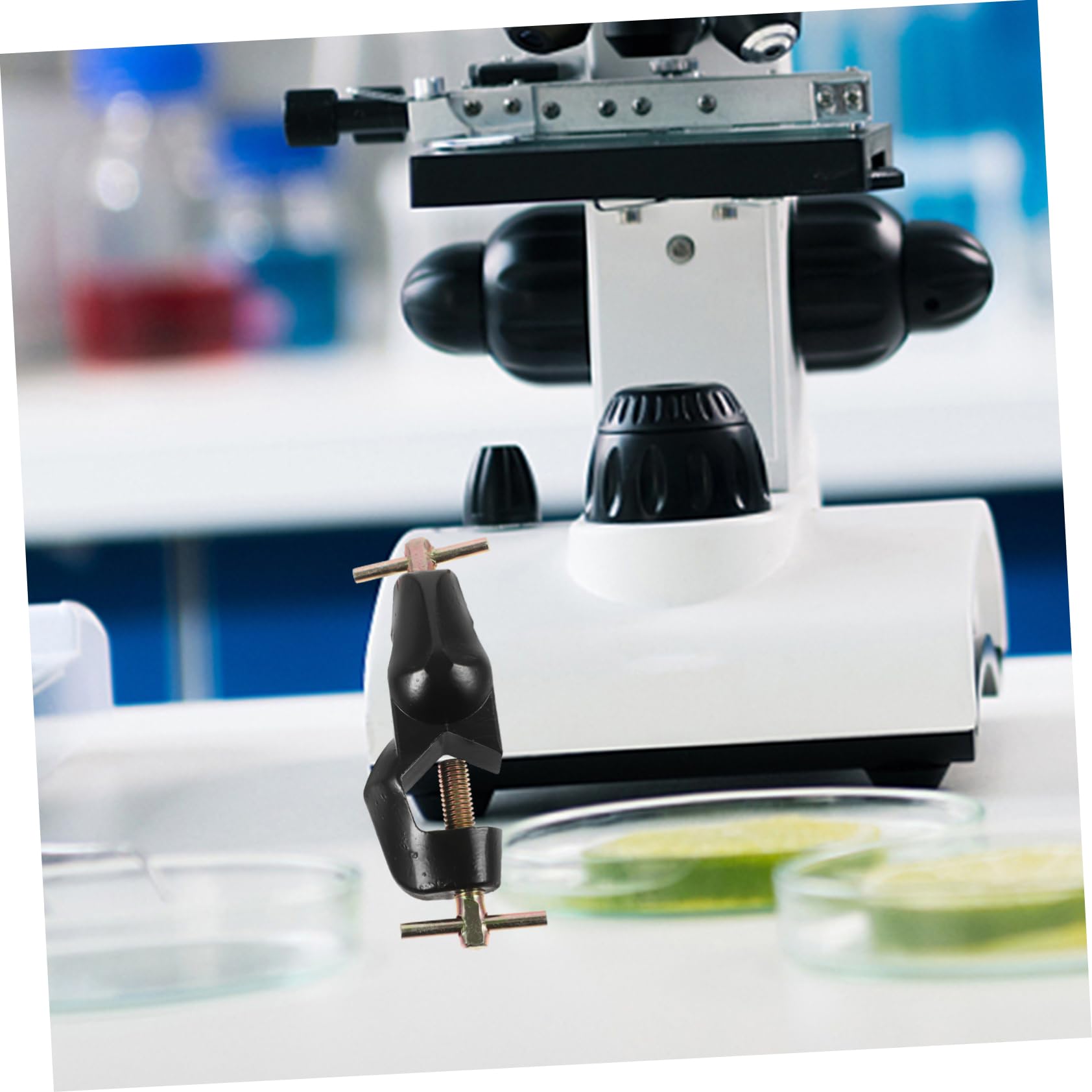 Cabilock 4 Set Clip Croce in Lega Di Zinco Porta Morsetto Da Laboratorio Dovere Morsetto Per Asta Da Laboratorio Impugnature Morsetto A Croce Presa Regolabile Vice Bachelite 2 Pezzi*4