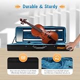 4/4 Geigenkoffer Koffer Violine Case Geigenkasten Violinenkoffer mit Rucksackriemen, 78 × 26 × 12,5cm - 2