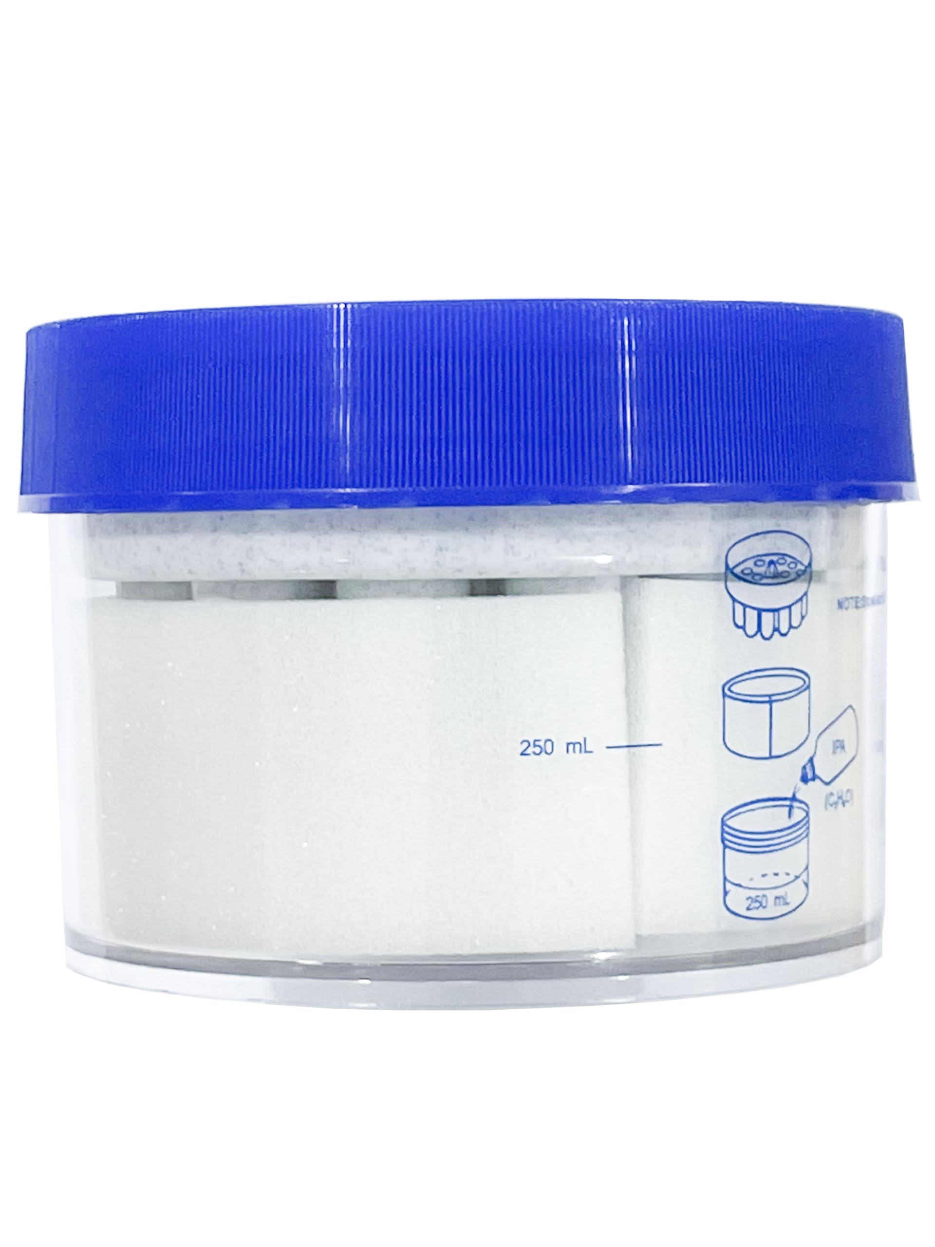 MUHWA Cryo 1 ℃ (-33,8 ℉) Gefrierbehälter, PC-Glas mit HDPE-Deckel und Röhrchenmulden, 18-Platz-Kryoröhrchengestell, passend für 1–2 ml-Kryoröhrchen, 1 Stück