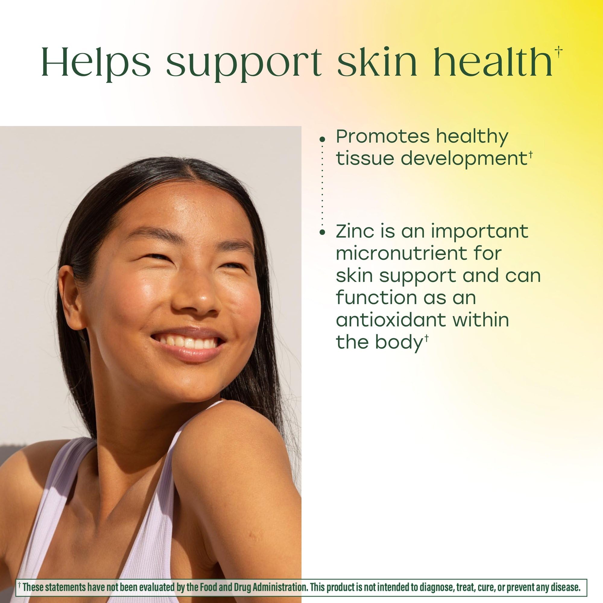 MegaFood Zinc Supplements for Women & Men - Vegan Immune Support Supplement with 22.5 mg High Potency Fermented Zinc Tablets - Made with Real Food - 120 Tablets, 120 Servings