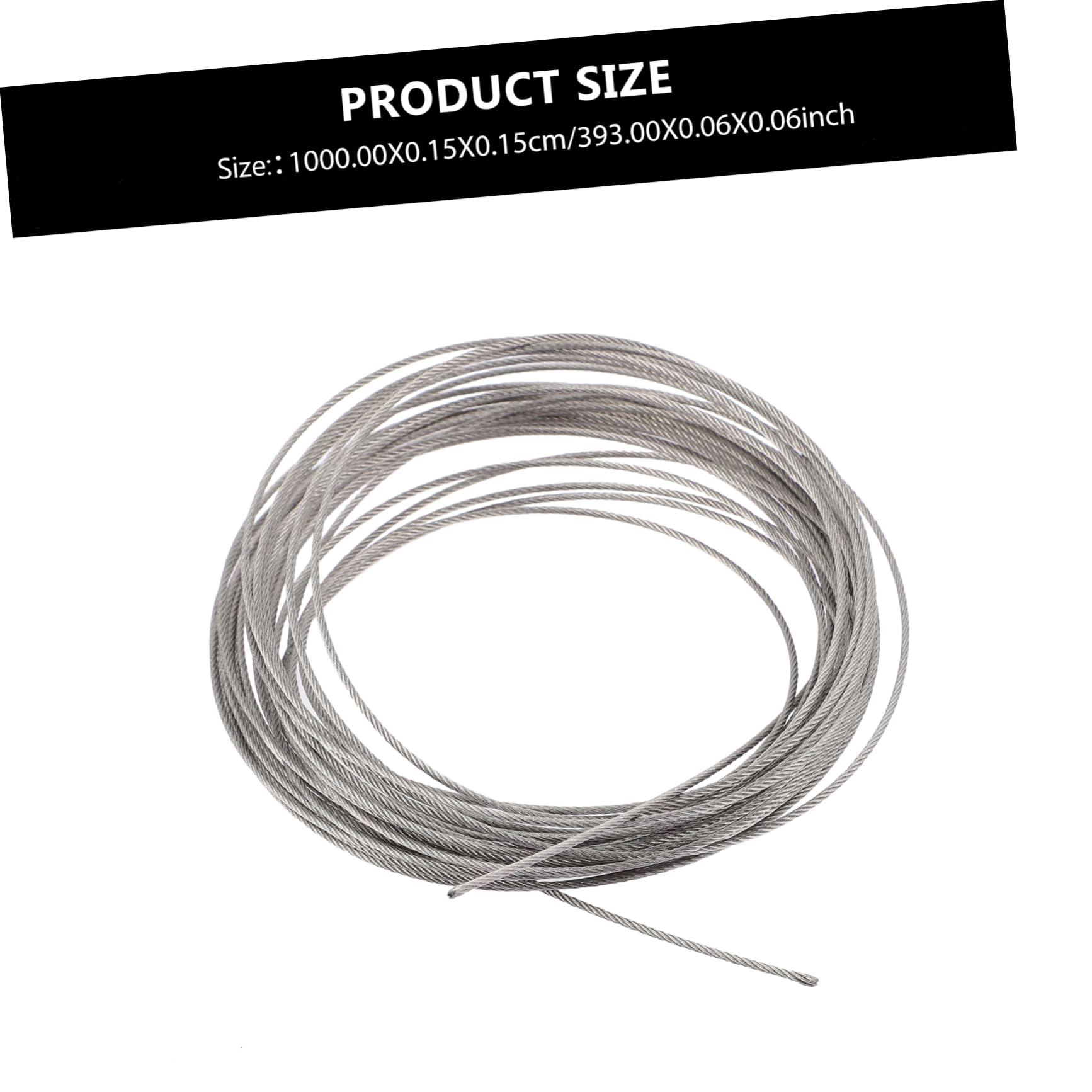 CIYODO 10m Wire Rope Multi-Functional Cable for Clothesline Railing and Hanging Projects and Thickness