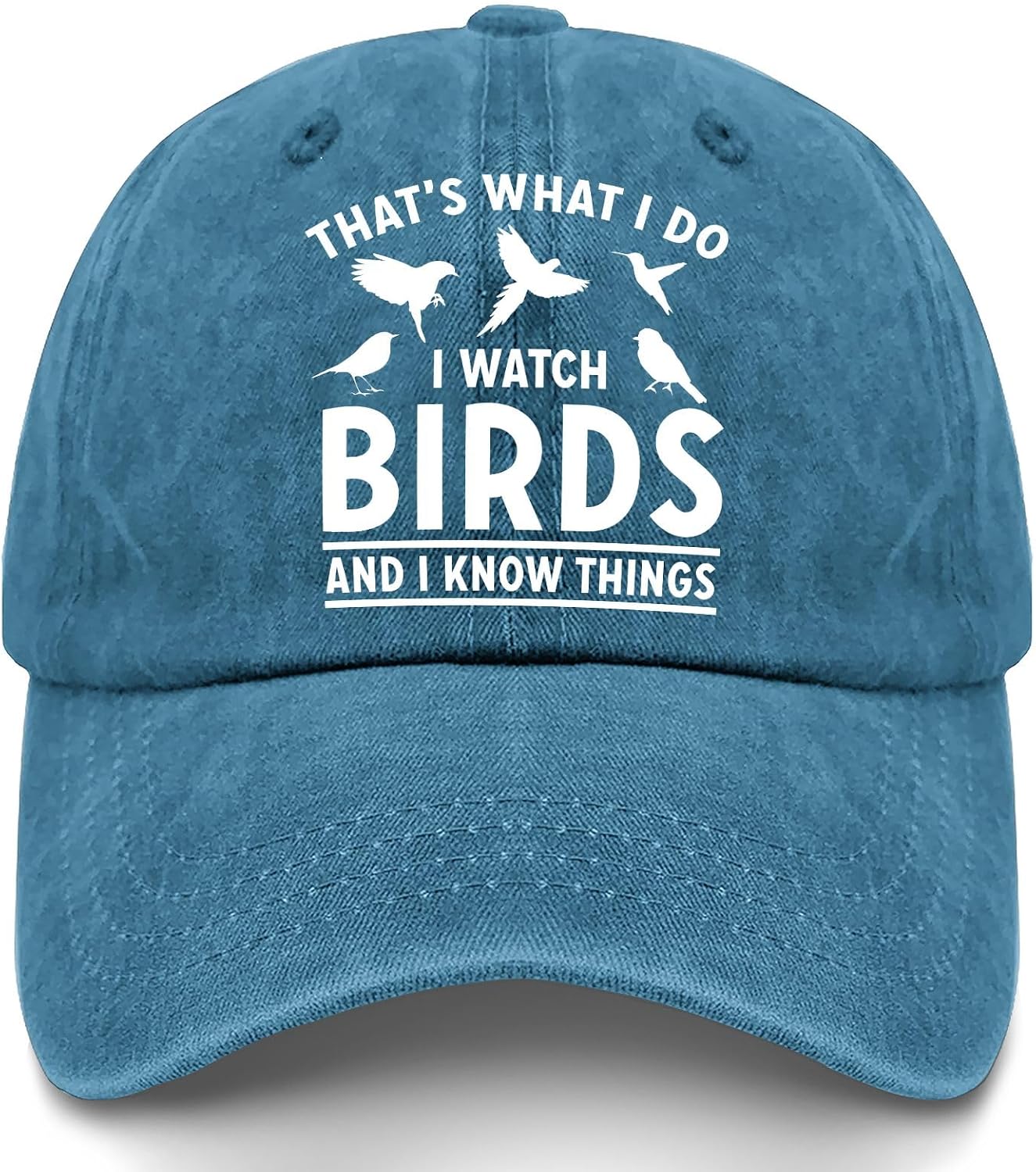That's What I Do I Watch Birds and I Know Things Hats Youth Golf Hat Pigment Black Womens Beach Hat Gifts for Mom