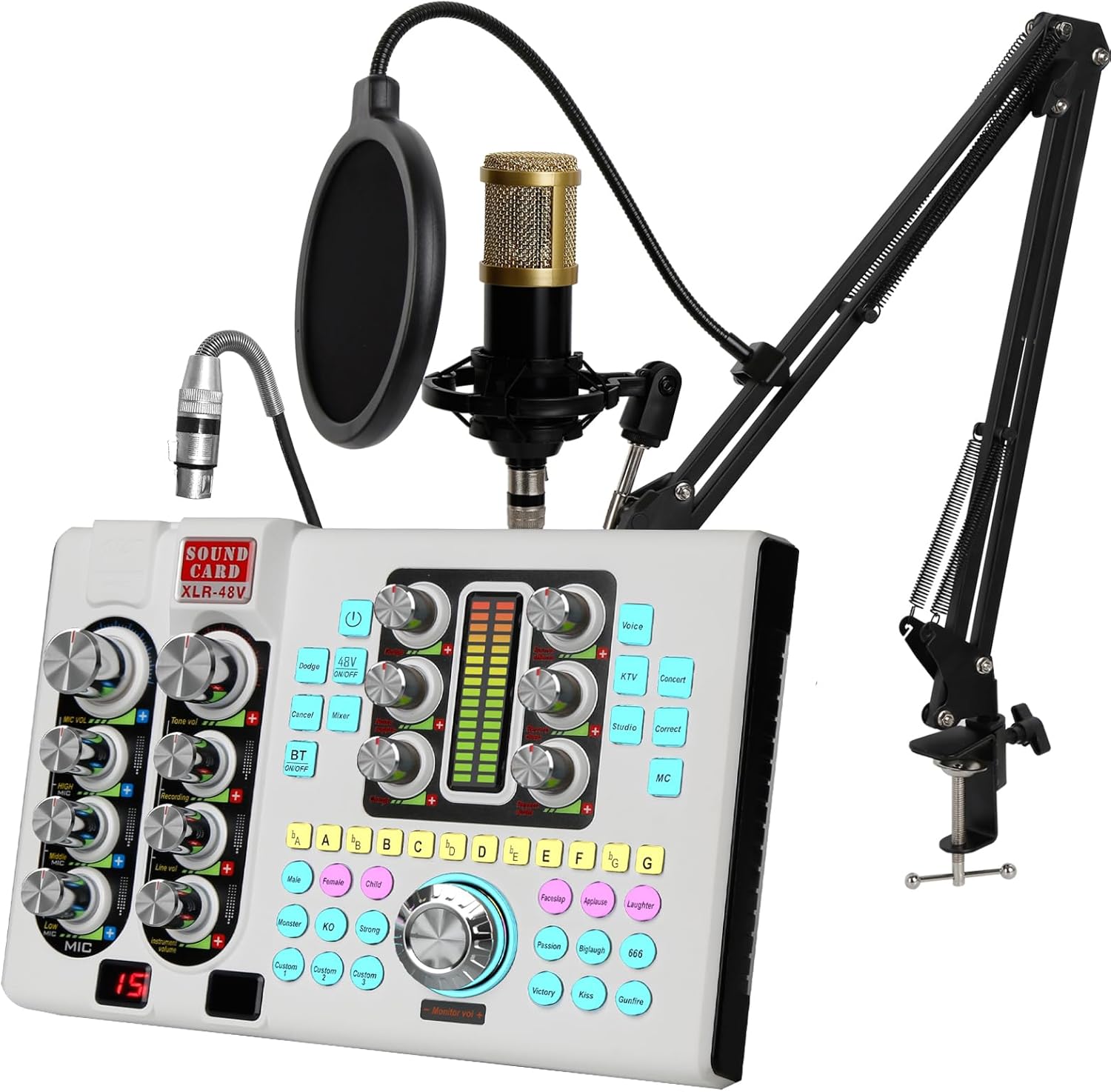 hosabely SK80-Mic Podcast Equipment Bundle