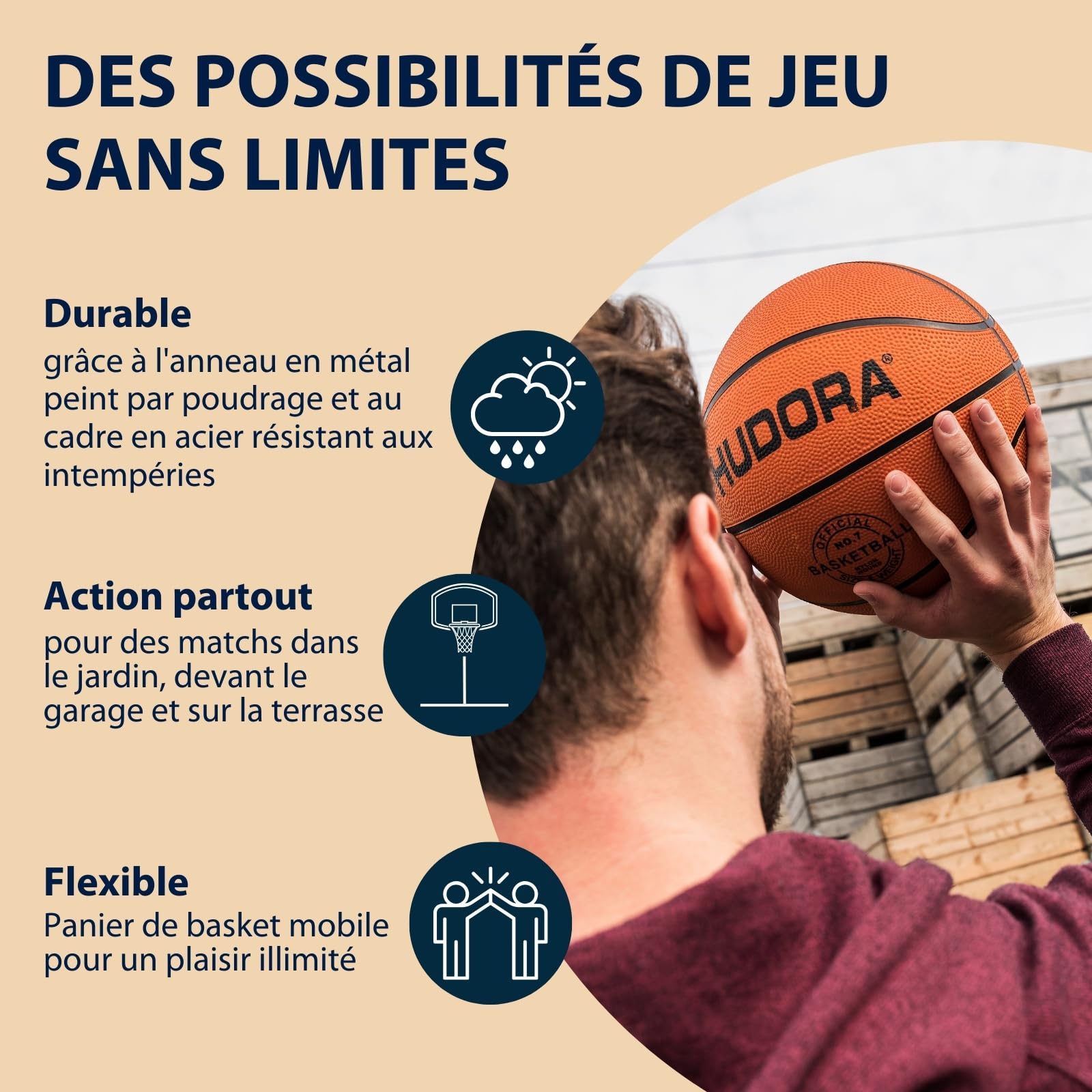 Hudora Chicago Support de Basket-Ball