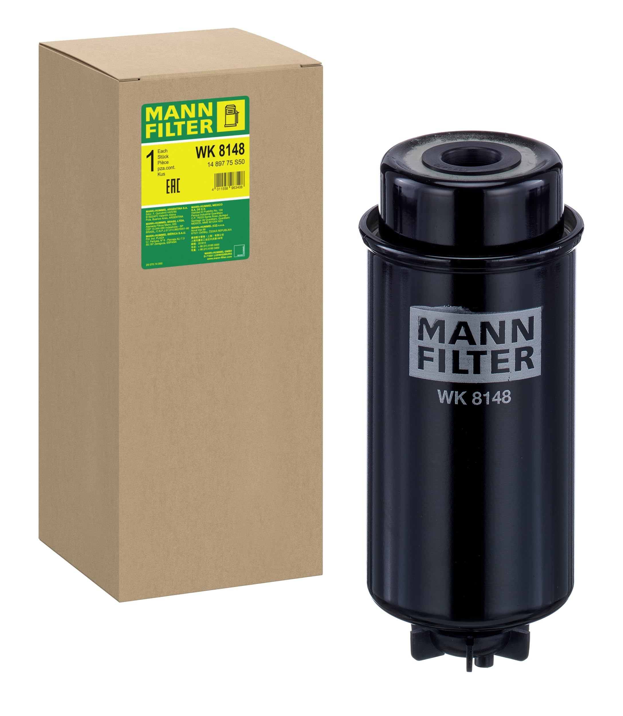 MANN-FILTER WK 8148 Fuel Filter - for Off-Highway Applications