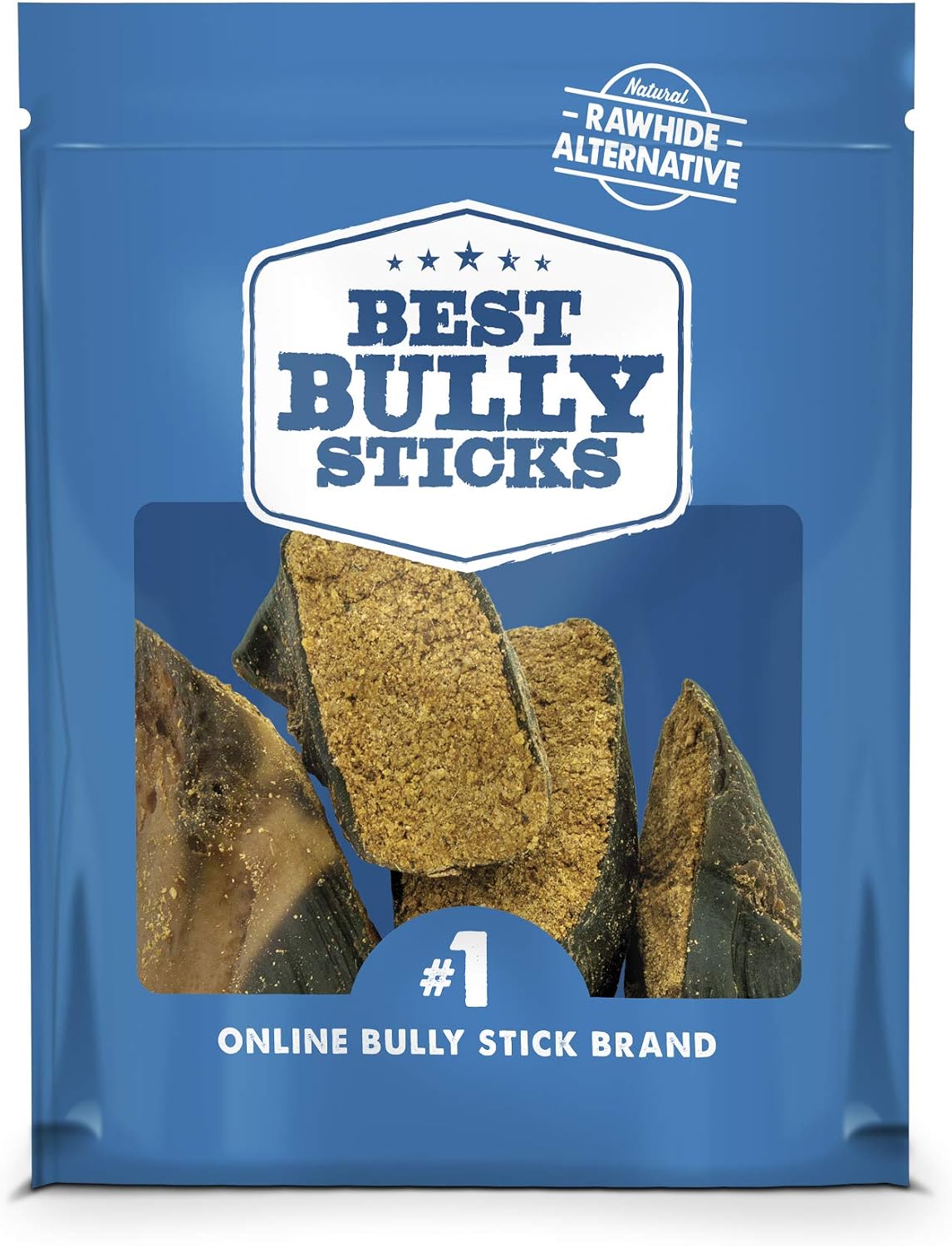 Best Bully Sticks Peanut Butter Stuffed Cow Hooves 4 Pack: Natural Dog Chew, Highly Digestible, Helps Promote Dental Health