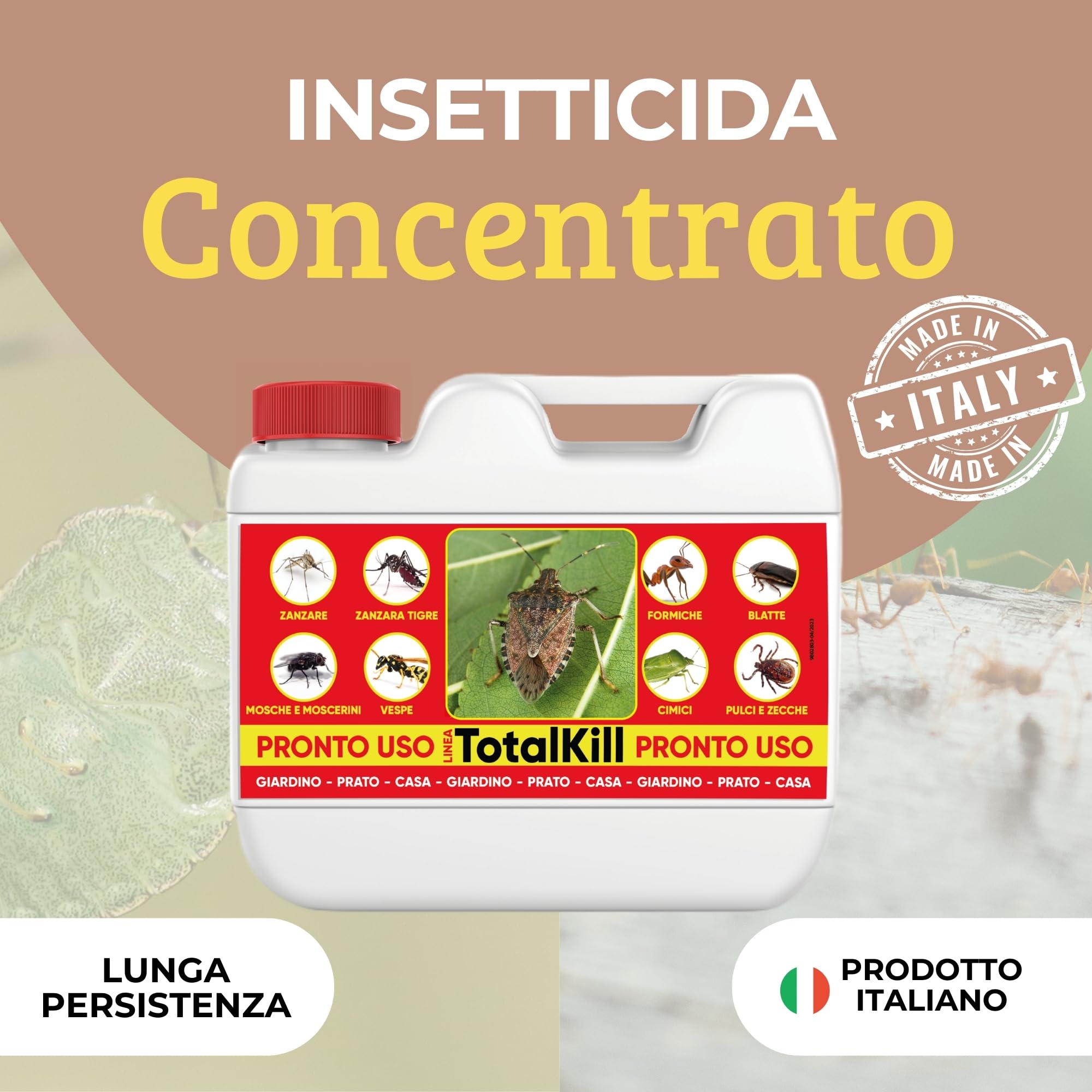 Albagarden - Insetticida Cimici - Rapida Azione - Spray Repellente Cimici - Veleno Per Insetti e Scarafaggi - Per Giardino E Casa - 3 Litri