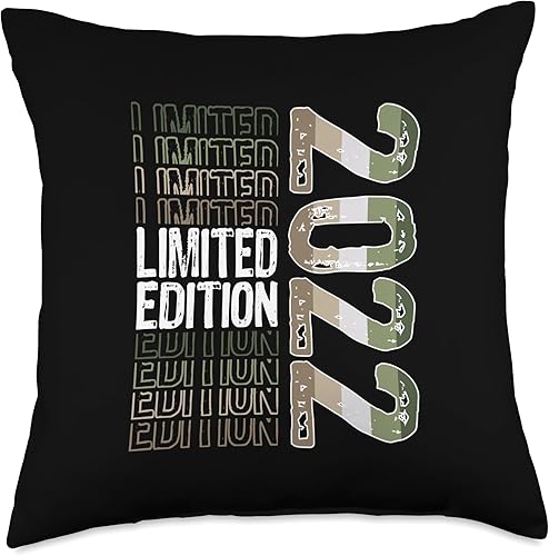 Limited Edition Vintage 2022 Retro Birthday Throw Pillow