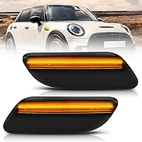 Vista 14 de Bestview Conjunto de luz de posición lateral compatible con MINI Cooper R55 R56 R57 R58 R59 R60 R61 2007-2015, luces de parachoques delantero ámbar