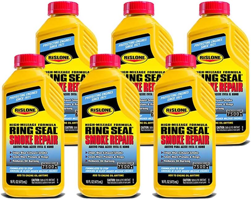 Rislone 44166PK Ring Seal Smoke Repair 16 oz., (Pack of 6