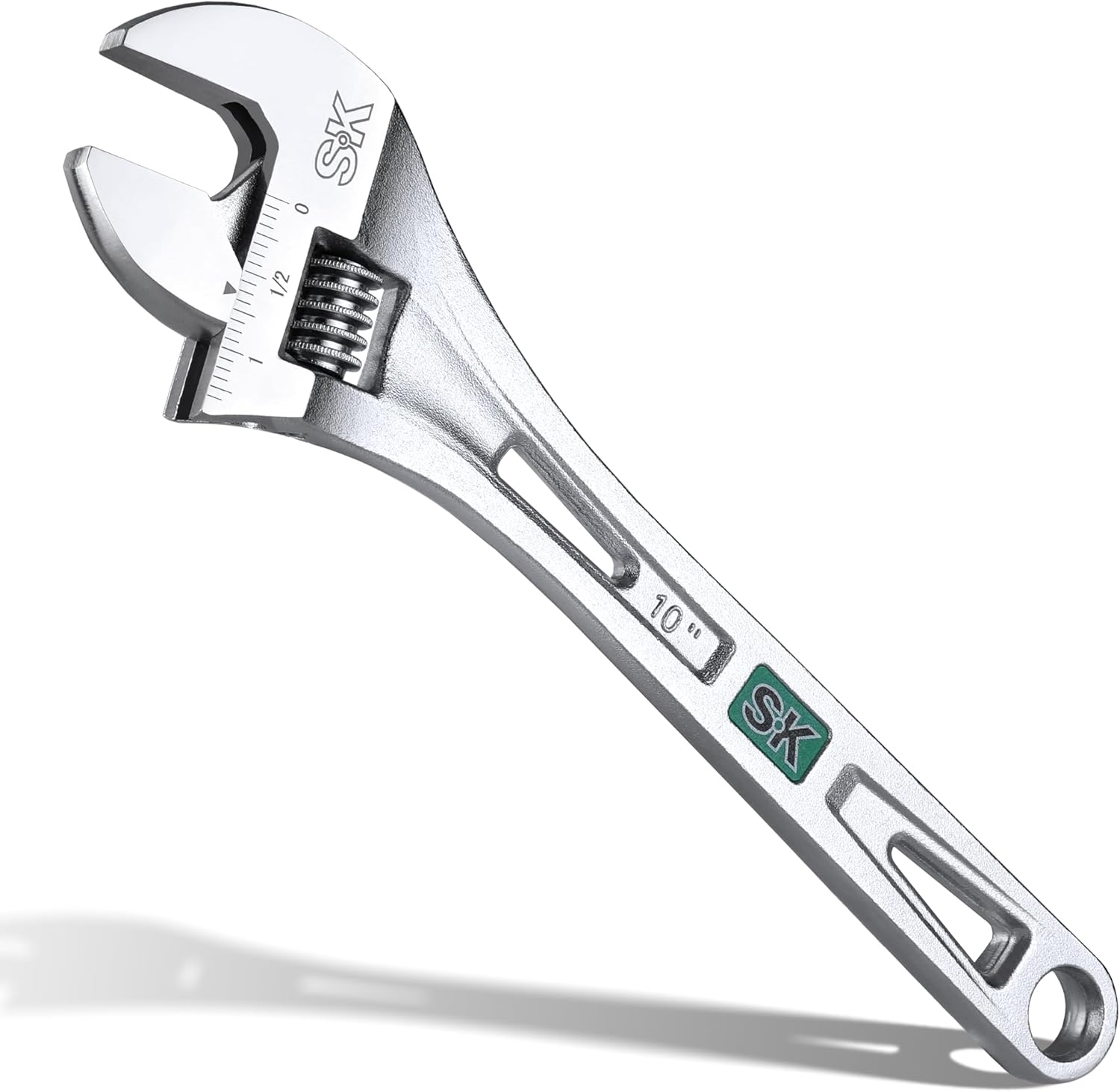 VANQUISH 10 Inch Adjustable Wrench - 1-7/8" Jaw Opening CR-V Steel Plumbing Tool
