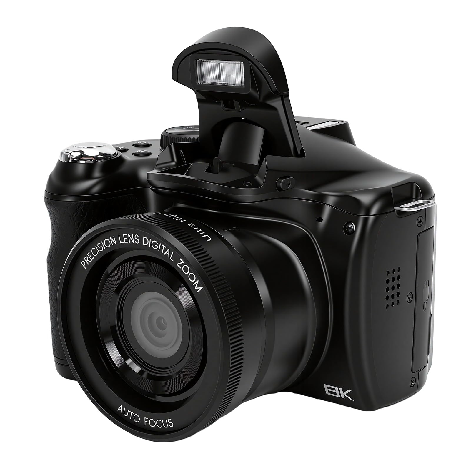 Tosuny Fotocamera Digitale 75MP Video 8K, Fotocamera per Vlogging con Doppio Obiettivo con Schermo Ribaltabile da 3 Pollici per Adolescenti, WiFi, Zoom 16X, Batteria da 2000 mAh
