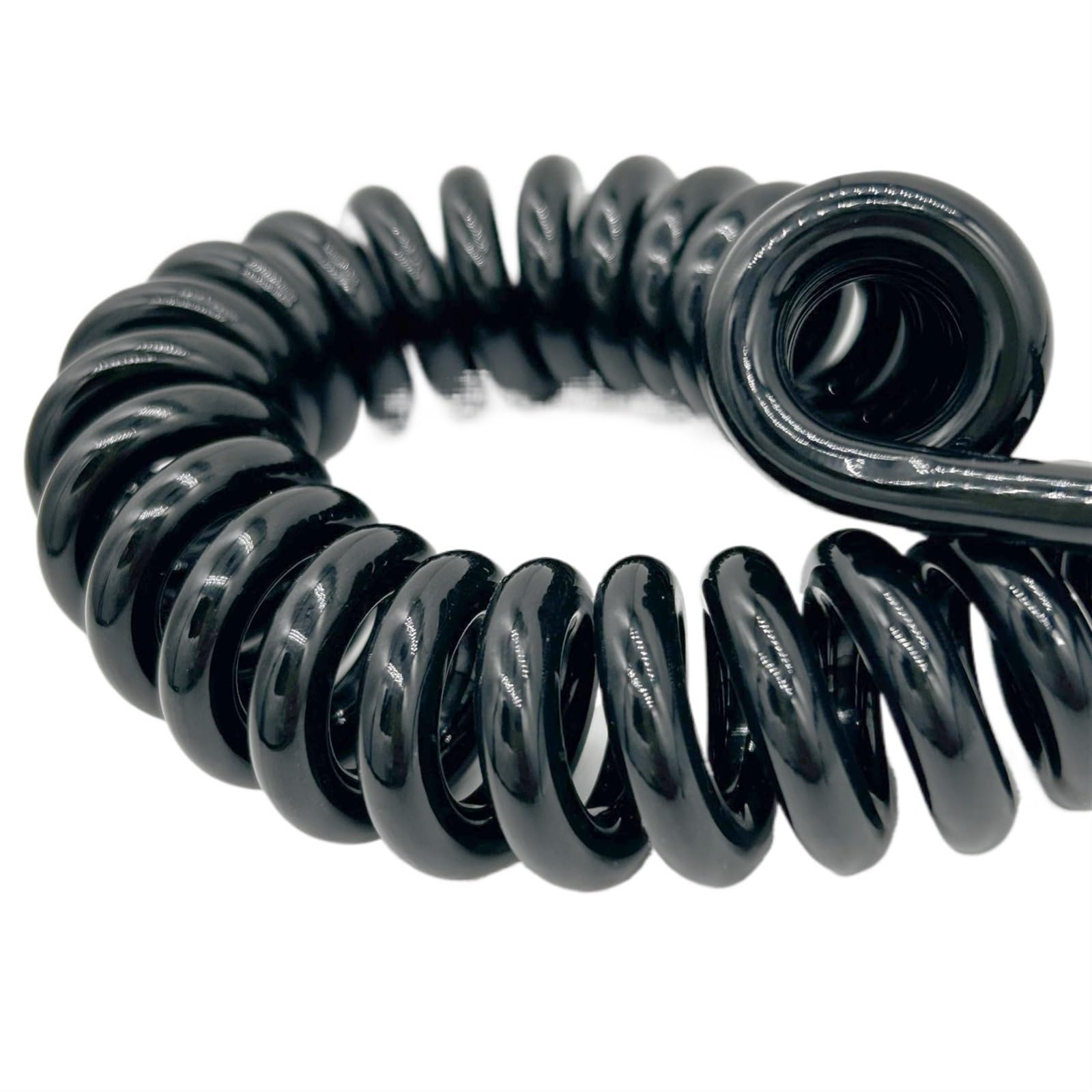 Spirale enroulée Câble à ressort à 4 conducteurs 26 AWG extensible de 1 mètre à 15 mètres de fil télescopique en spirale Fil de tension(3 meters)