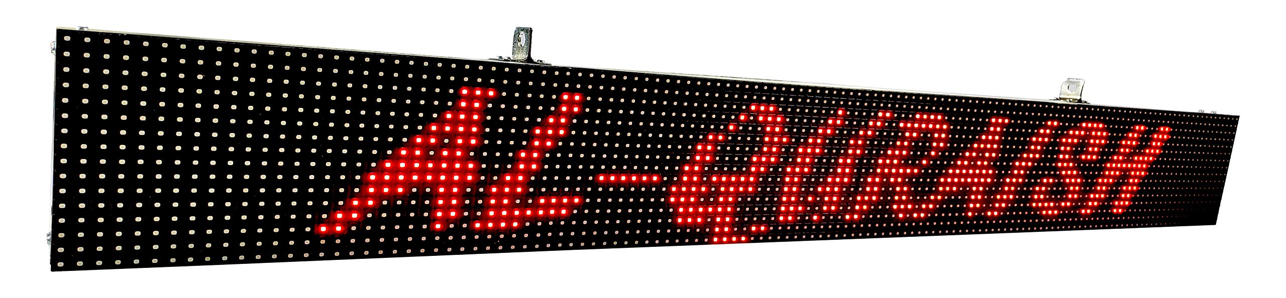 AL-QURAISH P10 Led Running/Scrolling Programable Text Message Display Board WI-FI (RED, 7 INCH. × 49 INCH.)