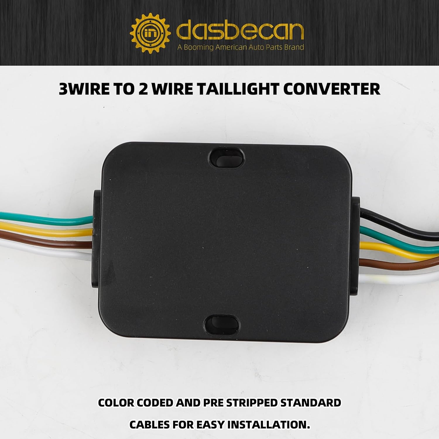Dasbecan 56331 Trailer Hitch Wiring Harness Kit Compatible with 2011-2020 Dodge Grand Caravan /2011-2016 Chrysler Town and Country/2021 2022 Chrysler Grand Caravan Vehicle-Side Custom 4Pins
