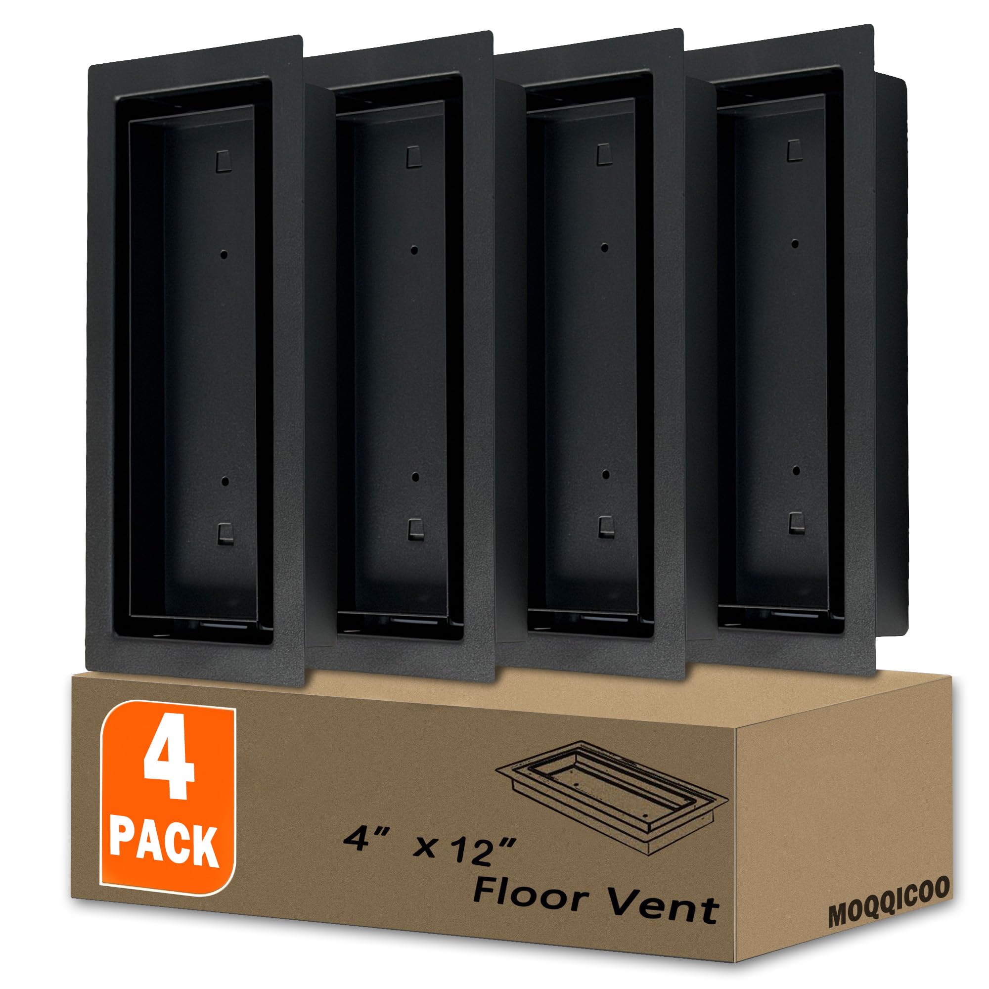 Grille d'aération de plancher en acier lot de 4 pour remplacer les bouches cassées