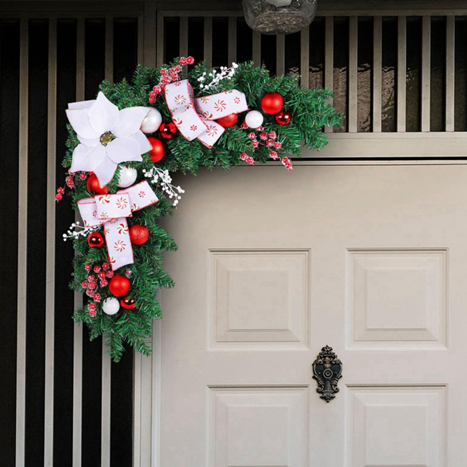 Weihnachtsgirlande Mit Sternen & Beeren - 1,5 M Dekoration Für Tür, Fenster & Kamin