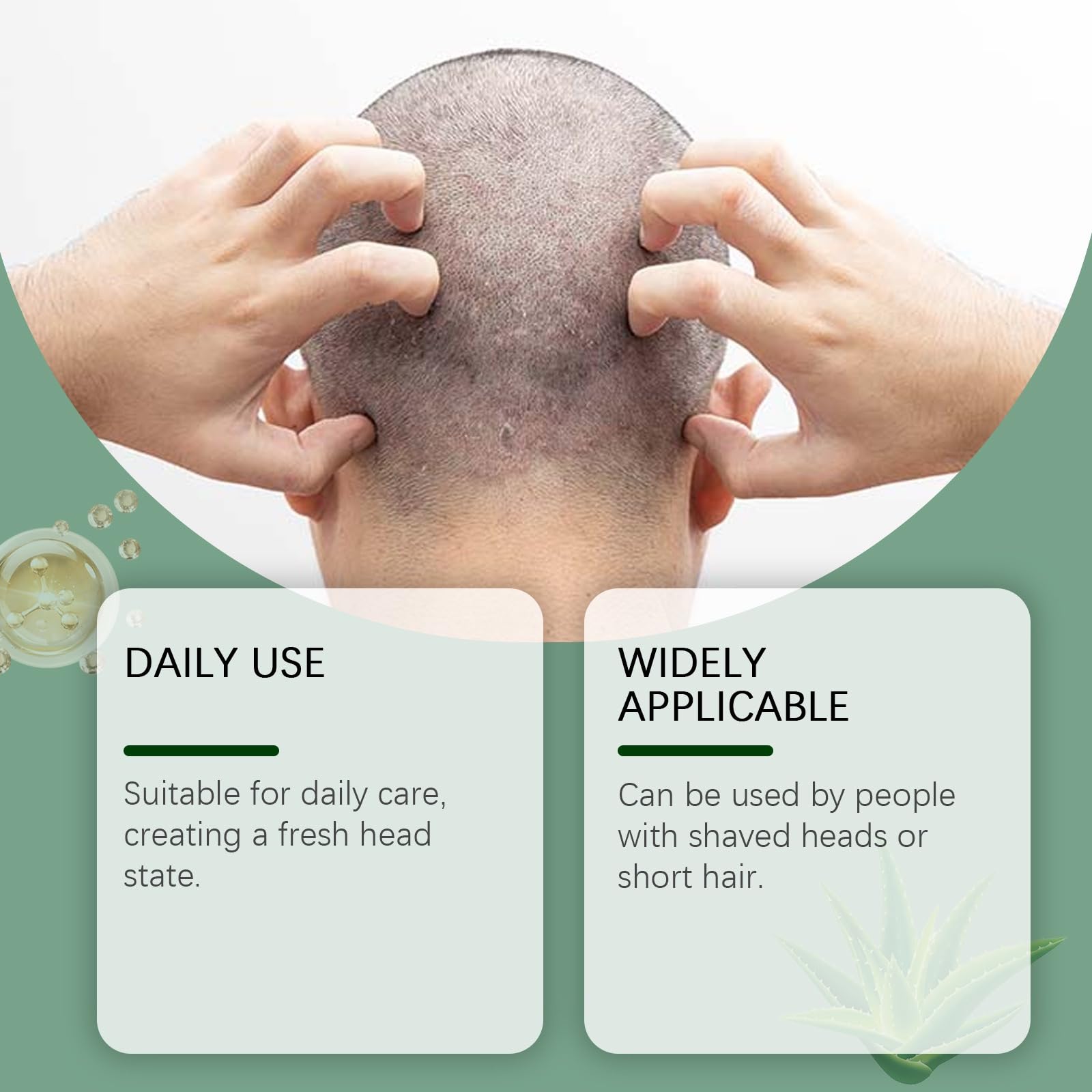 2Pcs Bald Head Cream with SPF 25, 100 g (Pack of 1) - Image 4