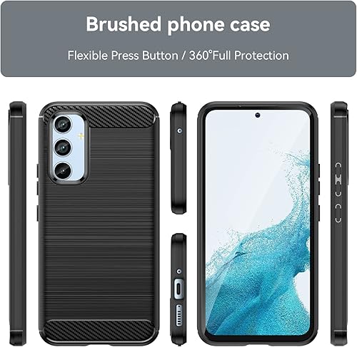 Miniatura 2 de Asuwish Funda de teléfono para Samsung Galaxy A54 5G con protector de pantalla de vidrio templado y accesorios de celda de silicona TPU suave