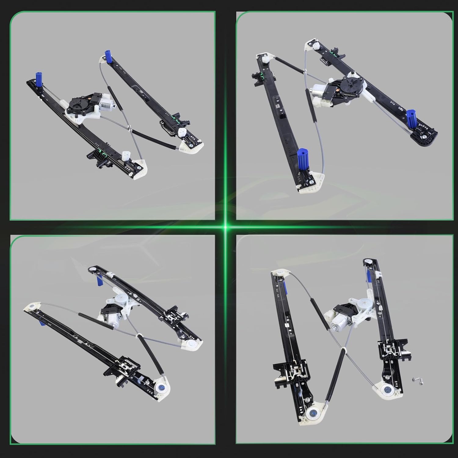 LR083207 Rear Left Power Window Regulator with Motor, Replacement for Land Rover Discovery L462 2017-2020 (Rear Passenger Side, with Auto-up)