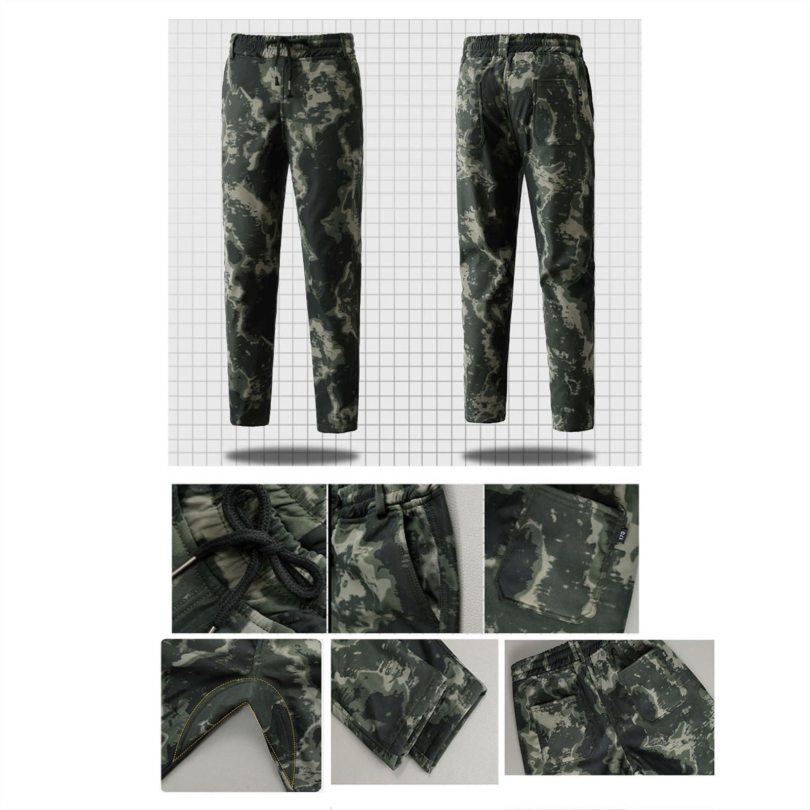 Set Tute Da Sci Da Uomo, Set Di Tute Da Sci In Due Pezzi Mimetiche Alla Moda Impermeabili Antivento Calde E Calde, Set Giacca E Pantaloni Coibentati Con Cappuccio, Per Pesca