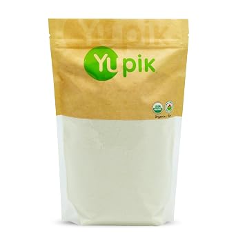Yupik Organic Coconut Flour 2.2 lb (35.2 oz), USDA Certified, Gluten-Free, GMO-Free, Raw, Vegan, Low-Calorie, Finely Milled, Wheat Alternative & Grain Meal, Ideal for Baking & Cooking