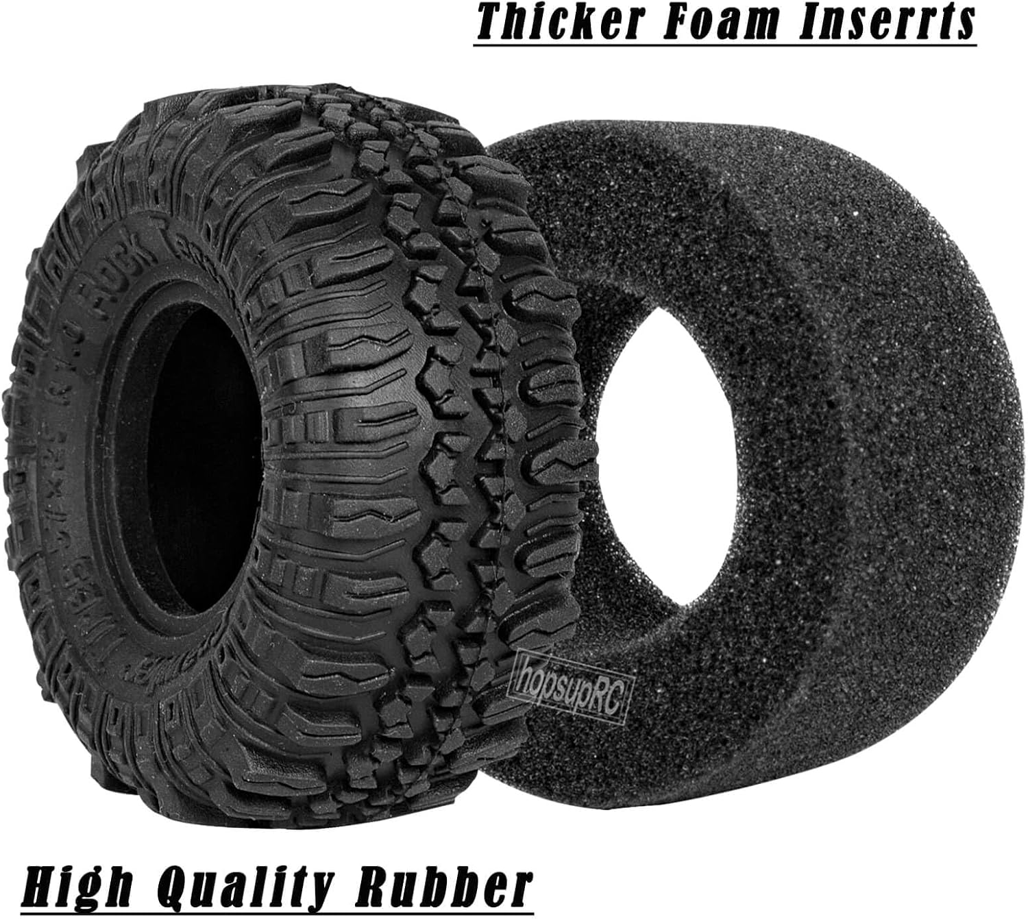 RC Full Brass 1.0in Beadlock RC Truck Tires Wheel Tires Upgrades Part for 1/18 1/24 Trx4m Axial SCX24 RC Crawler,RC Wheels Hops Up(4pcs Black)