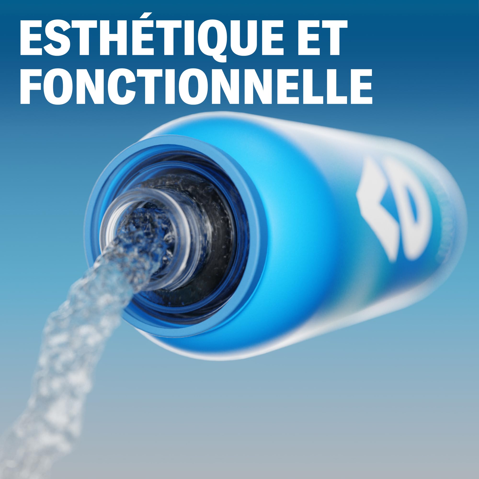 waterdrop® Australian Open 2026 Borraccia Termica 600ml – Acciaio Inox Isolato, Antigoccia, Mantiene le Bevande Fredde 24h e Calde 6h, Ideale per Viaggi, Ufficio, Palestra e Casa, BPA-Free