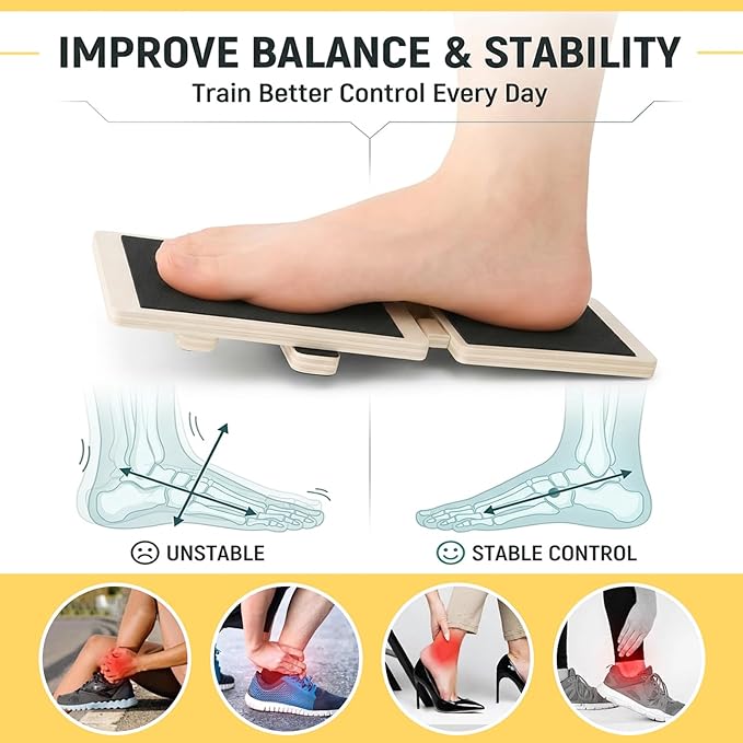 Tabla de equilibrio ajustable para tobillo y pie – Silbingan miniatura 3