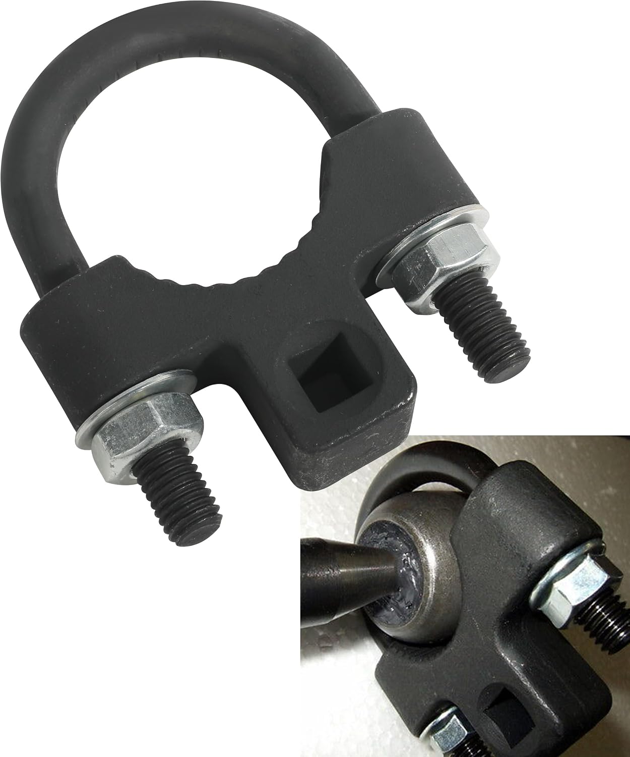 Zlirfy Tie Rod Removal Tool,3/8” inch Universal Low Profile Tool,Car Accessories Auto Tools Inner Tie Rod U-Wrench Repair Mechanic Tools,Inner Tie Rod Tool for Inner Tie Rod Removal and Installation