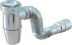 Sifão Copo Universal Sanfonado Extensível Flexível para Pias