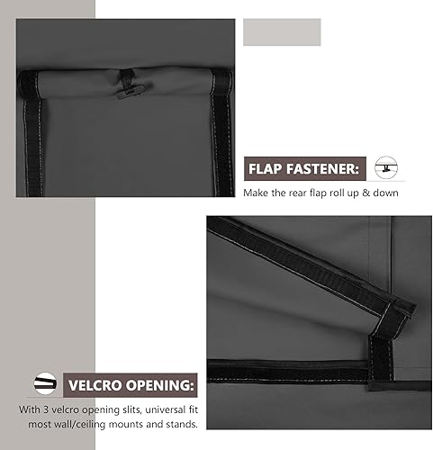 Miniatura 5 de ULTCOVER Funda impermeable para televisores de exterior de pantalla plana de 28 a 32 pulgadas, cubre también los elementos de montaje y los