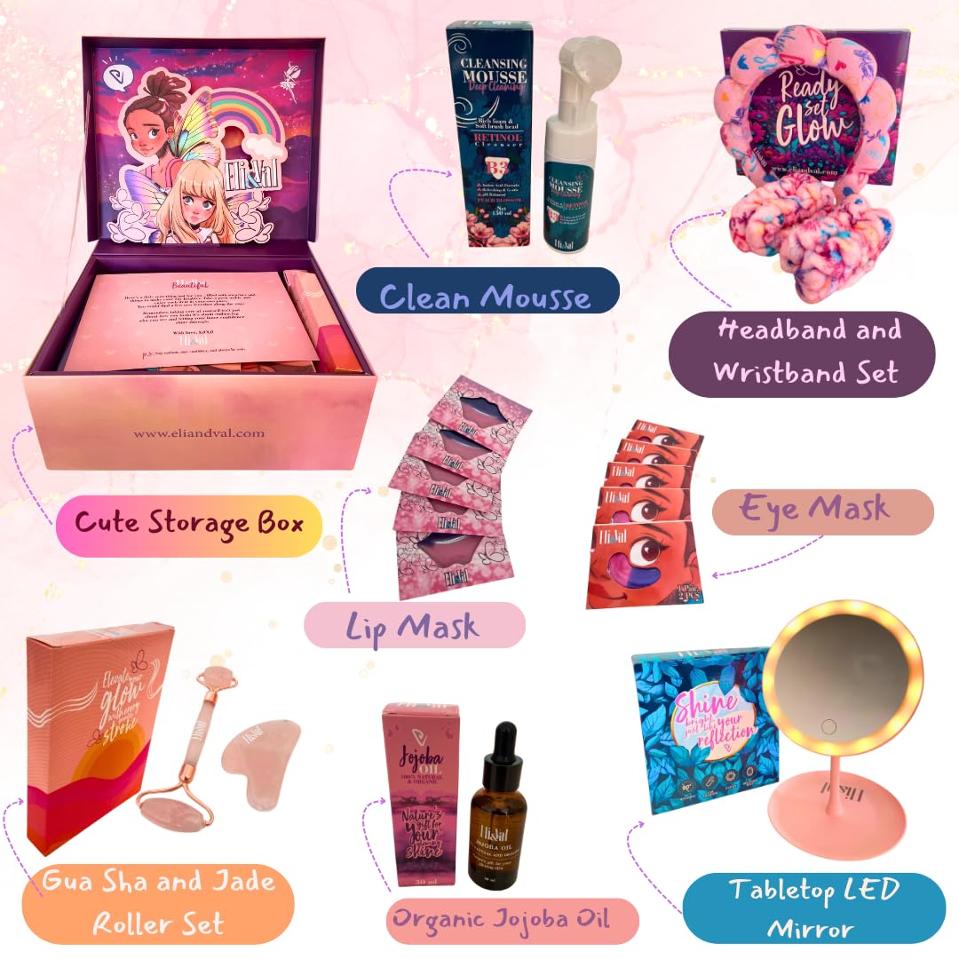 Tween Gift Box for Teen Girls with Skincare and Self-Care Essentials